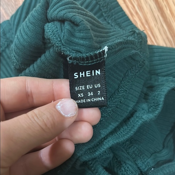 Green Ribbed Bustier Top - Picture 6 of 6